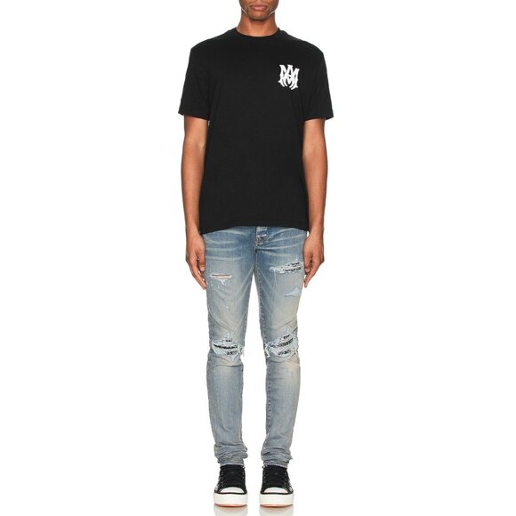 Amiri MA Core Logo Tee in Black Short Sleeve - Picture 4 of 11